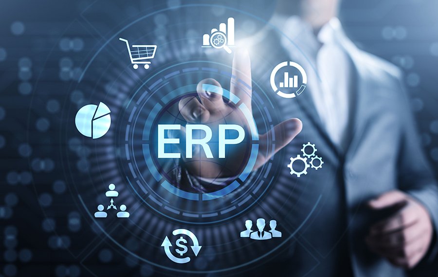 Custom ERP Software Development dashboard for small business resource planning